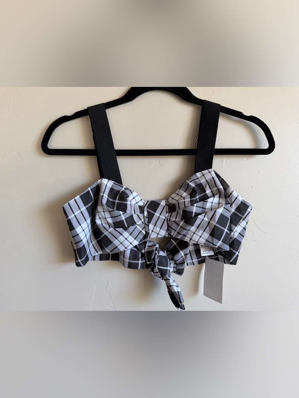 Women’s William Okpo NWT Plaid Cropped Tank Size 6